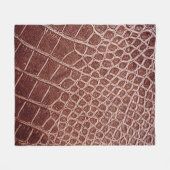 Crocodile leather pattern backgroundabstract,allig フリースブランケット (正面(横))