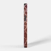 Crocodile leather pattern backgroundabstract,allig iPhoneケース (右側面)