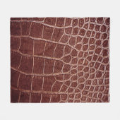 Crocodile leather patternabstract,alligator,animal フリースブランケット (正面(横))