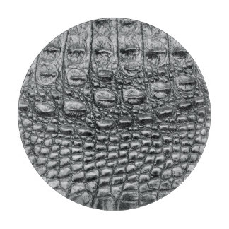 Crocodile Noir:ブラックレザーミスティーク カッティングボード