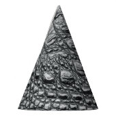 Crocodile Noir：ブラックレザーミスティーク パーティーハット (左)