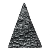 Crocodile Noir：ブラックレザーミスティーク パーティーハット (右)