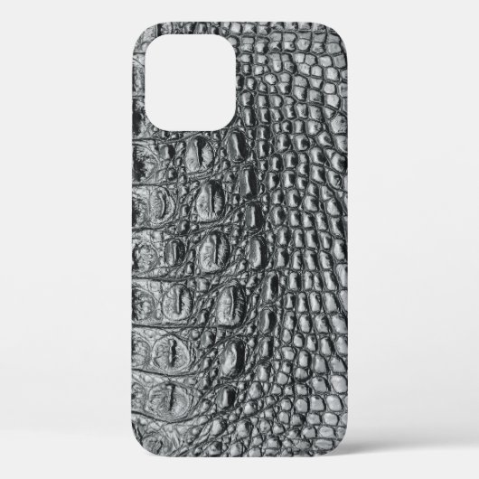 Crocodile Noir：ブラックレザーミスティーク Case-Mate iPhoneケース (裏面)
