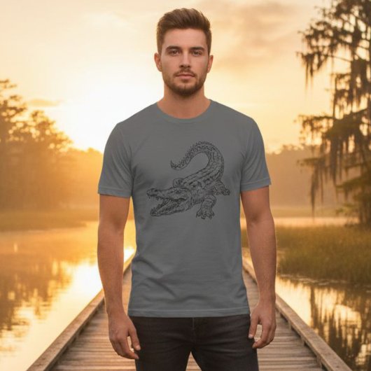 Crocodile Print T-Shirt - Crocodile Tee Tシャツ