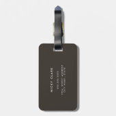 Crocodile Reptile Wild Animal Skin Pattern ラゲッジタグ (裏面縦)