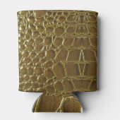 Crocodile Skin：クローズアップテクスチャ詳細 缶クーラー (裏面)