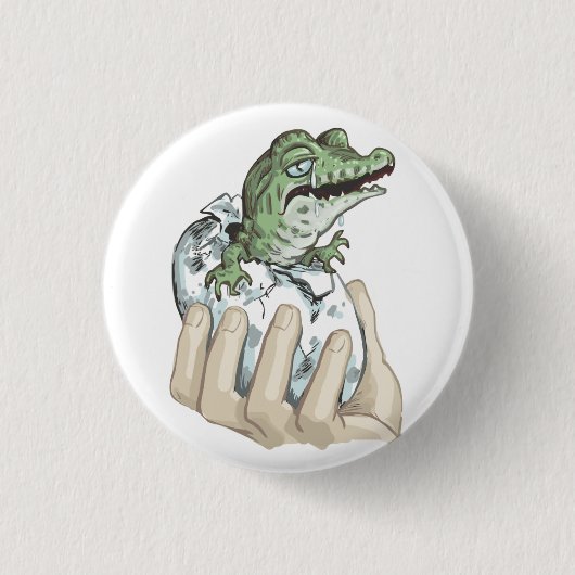 crocodile_tears_zazzle2 缶バッジ (正面)