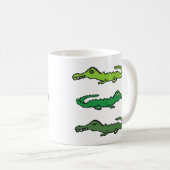 Crocodiles and Alligators コーヒーマグカップ (正面右)
