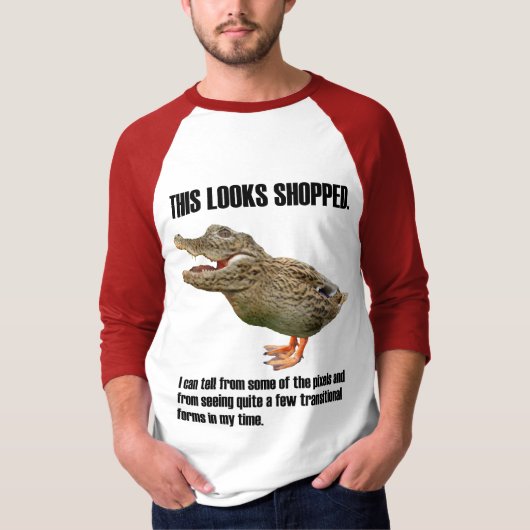 Crocoduckの詐欺 Tシャツ (正面)
