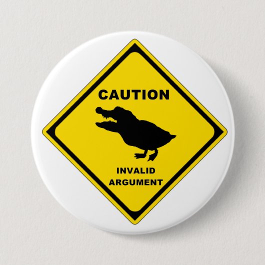 Crocoduck 缶バッジ (正面)