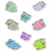 crocs引用文おもしろいstickerspack シール (正面)