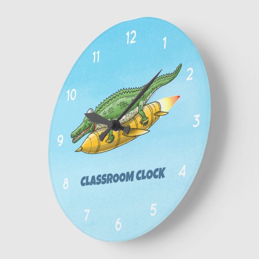 Croc's Golden Rocket ラージ壁時計 (傾斜)