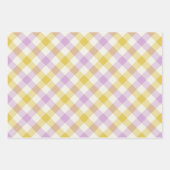 Crocus Gingham ラッピングペーパーシート (正面)