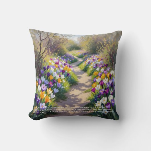 Crocus Symbolism クッション (正面)