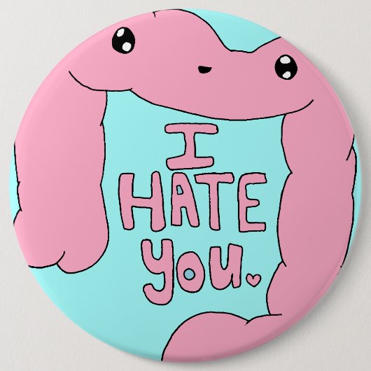 Crohnおよび結腸炎の幸せなコロンボタン 缶バッジ (正面)