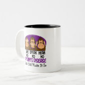 Crohnsの病気1を聞いてはいけないことを話すためにことを見て下さい ツートーンマグカップ (正面左)