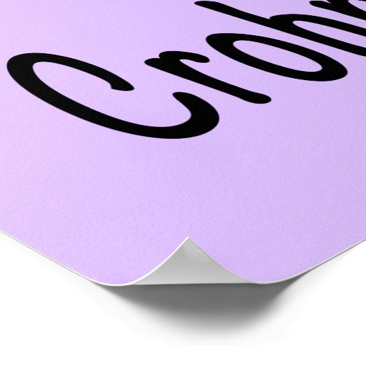 Crohn's Disease Butterfly Awareness Ribbon ポスター (角)