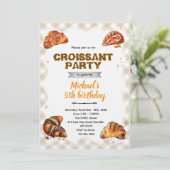 Croissant Birthday Invitation 招待状 (スタンド正面)