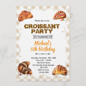 Croissant Birthday Invitation 招待状 (正面)
