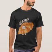 Croissant Cat Meme Shirt for Food Lovers Tシャツ (正面)