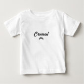 Croissant One-zee ベビーTシャツ (正面)