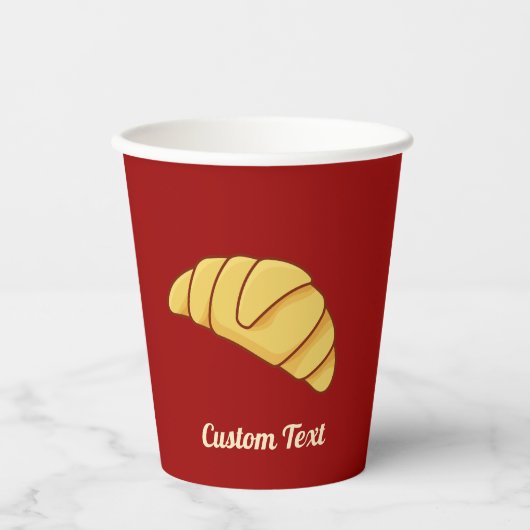 Croissant Paper Cups 紙コップ (正面)