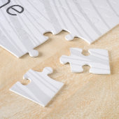 Croissant Snack Vintage France Retro Breakfast ジグソーパズル (側面)