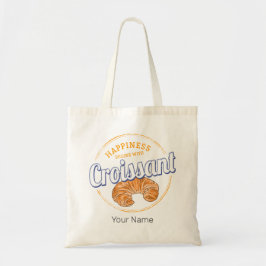 Croissant Snack Vintage France Retro Breakfast トートバッグ