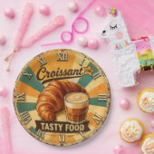 Croissant Time Vintage Kitchen ペーパープレート (パーティー)