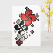 croix Basque カード (黄色い花)