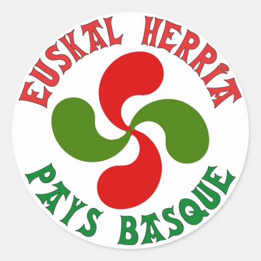 Croix Basque ラウンドシール (正面)