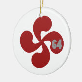 Croix Basque 64 セラミックオーナメント (左)