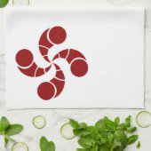 croix basque de golf キッチンタオル (折り畳み)