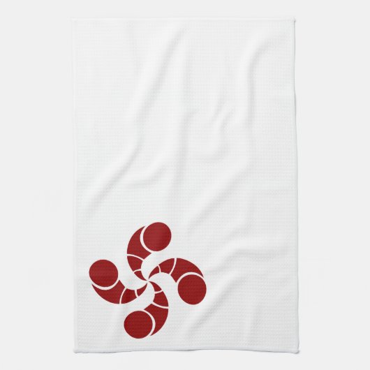 croix basque de golf キッチンタオル (縦)