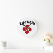 Croix Basque Euskadi Rouge ラウンド壁時計 (ホーム)