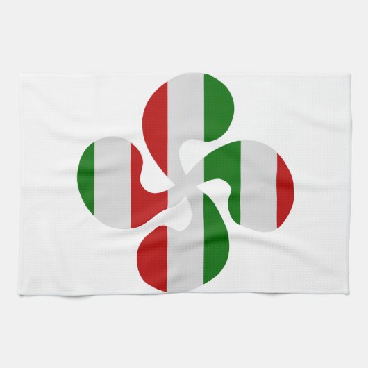 Croix Basque Multicouleurs キッチンタオル (横)