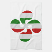 Croix Basque Multicouleurs キッチンタオル (縦)