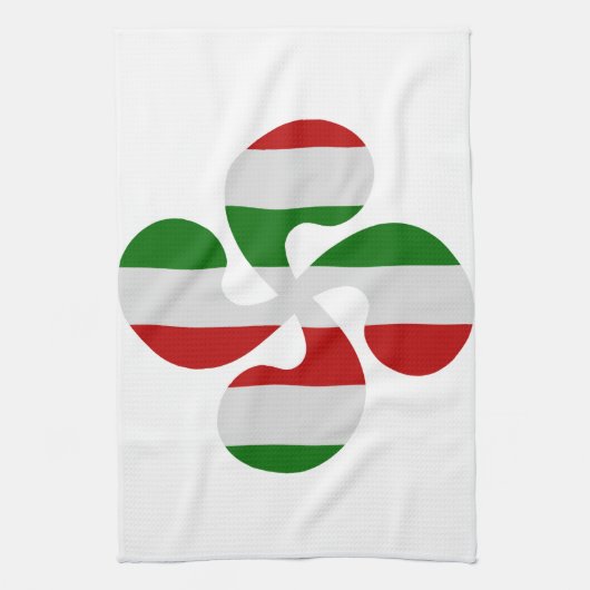 Croix Basque Multicouleurs キッチンタオル (縦)