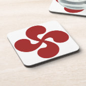 Croix Basque Rouge Lauburu コースター (左側)