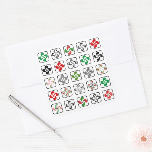 Croix Basques スクエアシール (封筒)