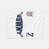 Croix Bethune 20 White Uswnt Officially Licensed  フリースブランケット (正面(横))