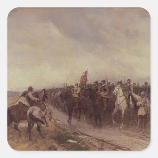 Cromwell at Dunbar, 1650 スクエアシール (正面)