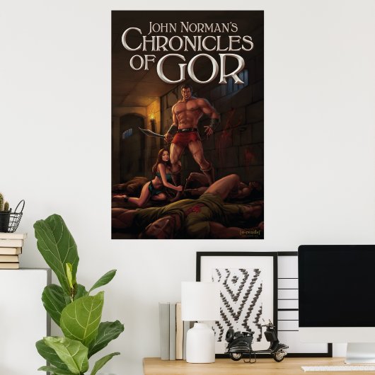 Cronicles of Gor Poster - Gorの奴隷と戦う ポスター (ホームオフィス)