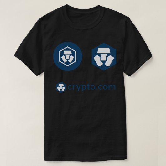 Cronos cryptocurrency - Crypto.com Coin Cronos CRO Tシャツ (デザイン正面)
