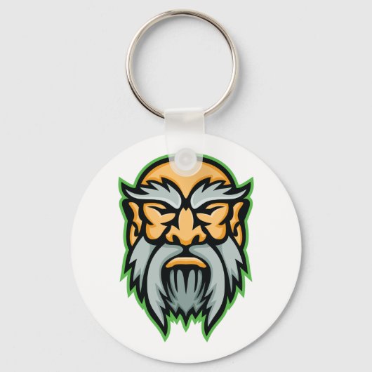 Cronos Greek God Grey Beard Keychain キーホルダー (裏面)