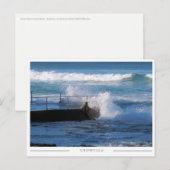 Cronulla Ocean Bath – Sydney Australia ポストカード (正面/裏面)