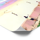 Cronulla Sydney beachside Summer travel print ポスター (角)