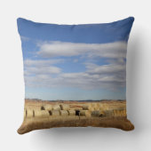 Crook郡の干し草ベール クッション (裏面)