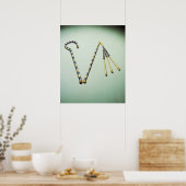 Crook and flail, from the Tomb of Tutankhamun ポスター (キッチン)