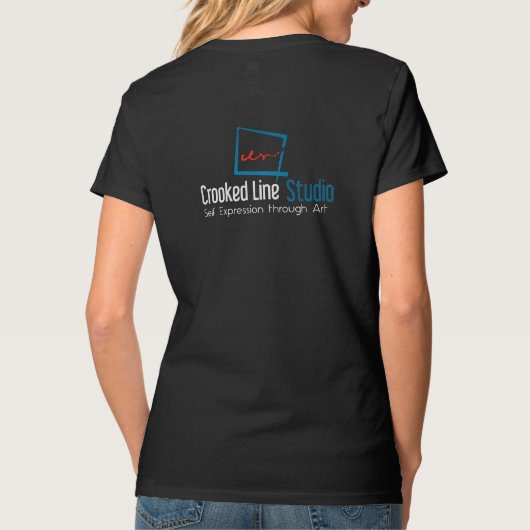 Crooked Line Studioシャツ Tシャツ (裏面)